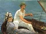 Eduard Manet Wall Art - Boating